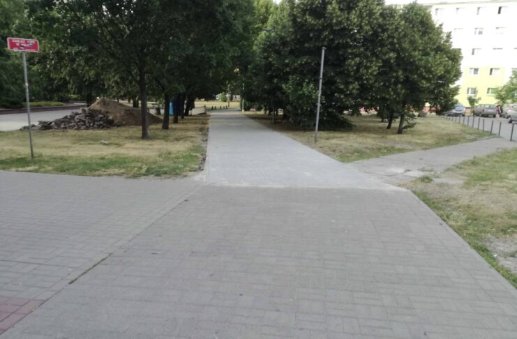 Remont chodników w ramach Bydgoskiego Budżetu Obywatelskiego Bydgoski Budżet Obywatelski - wyremontowany odzcinek chodnika Okrzei - Morcinka