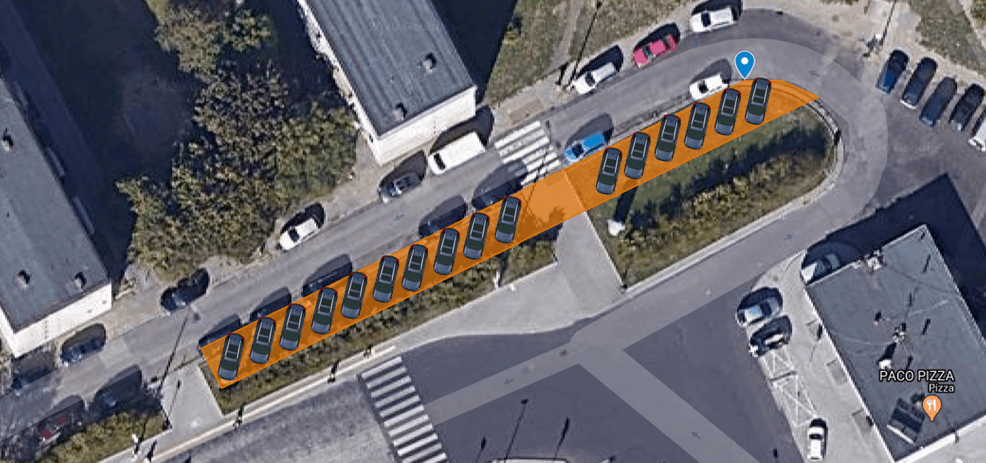 Propozycja parkingu przy pętli