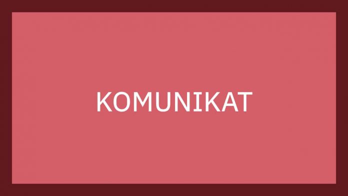 komunikat Komunikat - wiata śmietnikowa