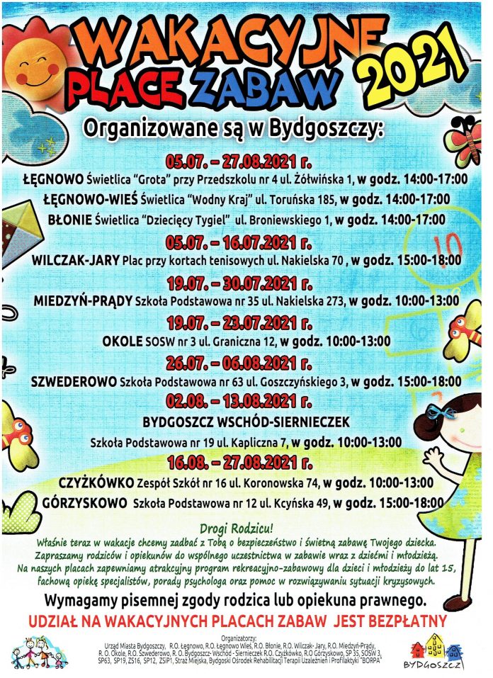 Wakacyjne Place Zabaw 2021 Wakacyjne Place Zabaw 2021