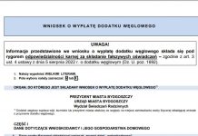 Wnioski o dodatek węglowy 2022 Wnioski o dodatek węglowy 2022