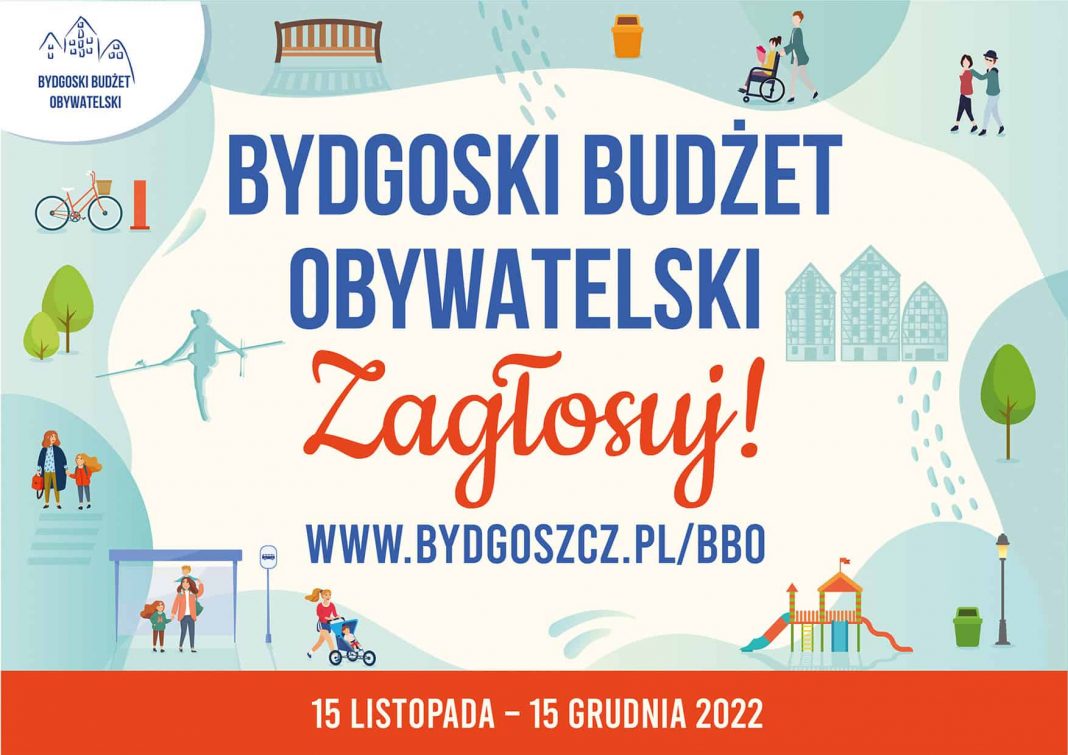 Rusza głosowanie na Bydgoski Budżet Obywatelski 2023 Rusza głosowanie na Bydgoski Budżet Obywatelski 2023