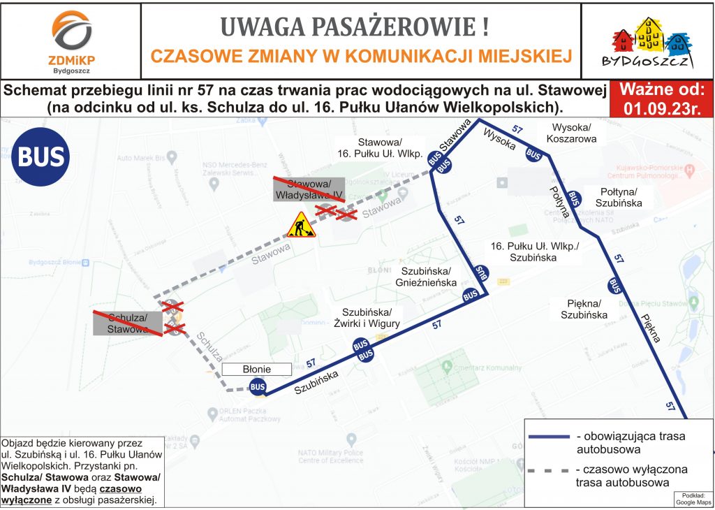 Utrudnienia na ulicach Błonia 1