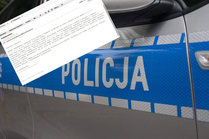 Pomoc policjantów na wagę podziękowańw drodze do szkoły Pomoc policjantów na wagę podziękowań