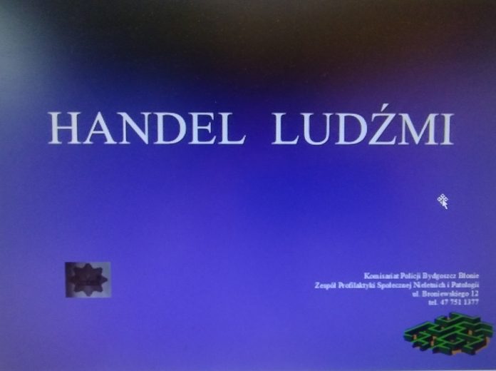 handel-ludzmi-spotkania Slajd tytułowy "Handel ludźmi" / mat. KMP Bydgoszcz