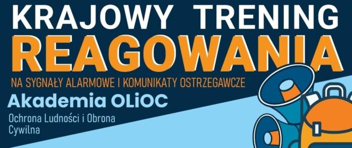 Krajowy Trening Reagowania Akademii OLiOC – 29 sierpnia 2026 r. w całej Polsce, w tym w regionie kujawsko-pomorskim